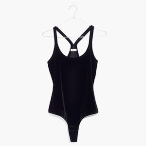 Madewell Velvet Racerback Bodysuit